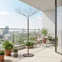 Arbre décoratif en métal marron - Grand modèle H.180 cm