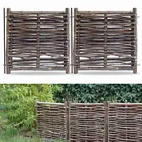 Petite barrière noisetier 50 x H. 50cm avec tige