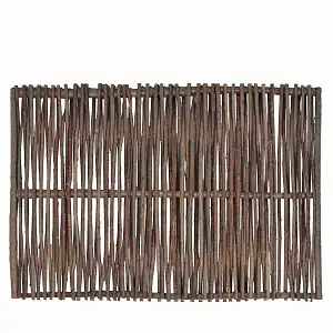 Barrière noisetier L.180 x H.120cm - tressage vertical