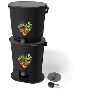 Composteur Bokashi ESSENTIAL 2 seaux noir