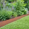 Bordure de jardin flexible en acier corten à emboîter - L.212 x H.8cm