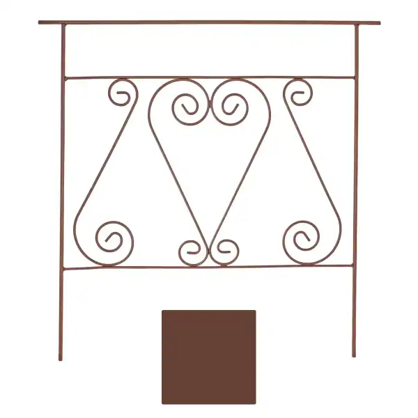 bordure acier marron MNBR01