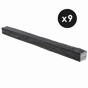 Bordure droite ardoise 80cm - Lot de 9