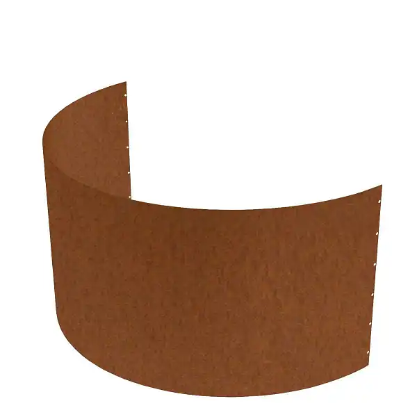 bordure corten arrondie 40cm
