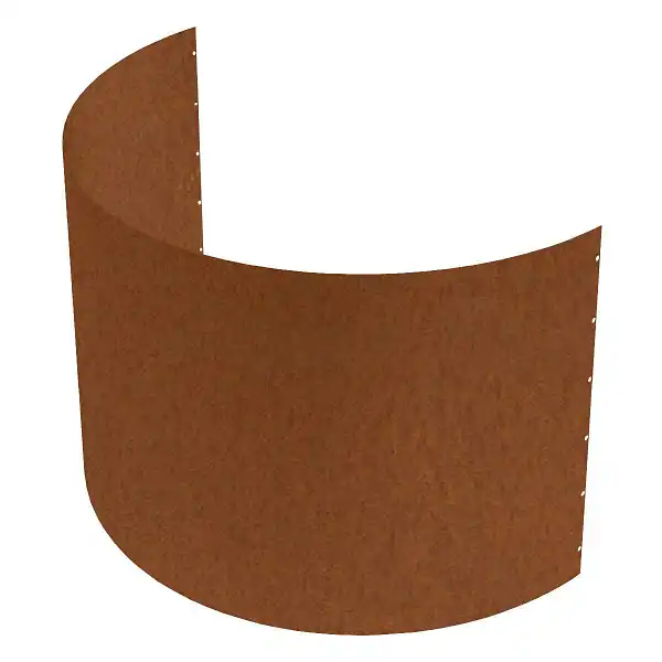 bordure corten arrondie 60cm