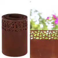 Bordure de pelouse motif dentelle en acier - H.20 x L.480 cm