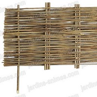 Bordure de jardin acacia tressée