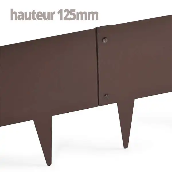 bordure jardin acier 125