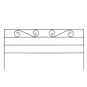 Bordure acier volute 100cm x H. 30cm
