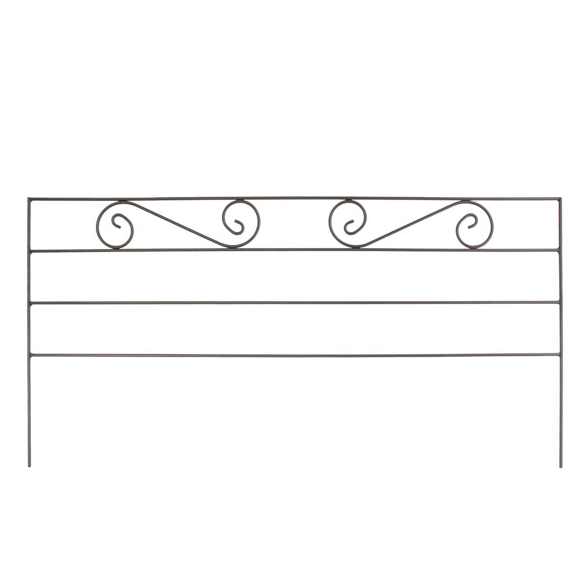 bordure jardin acier volutes