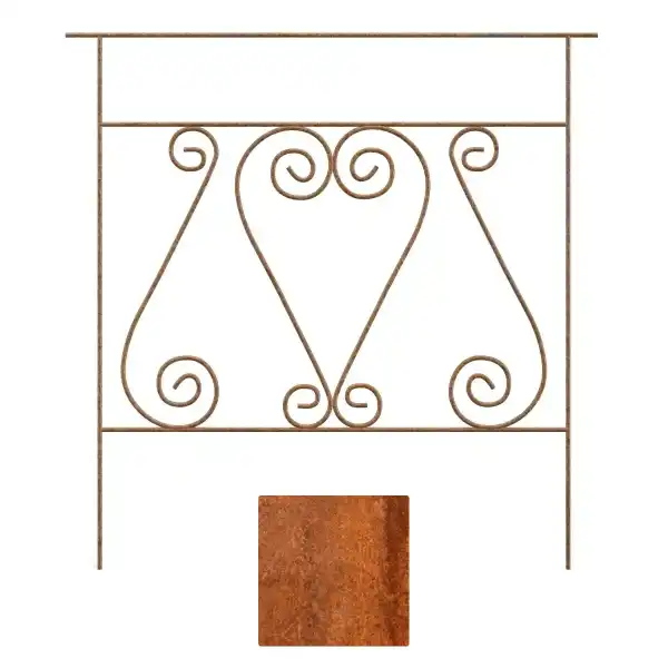 bordure jardin corten volutes mnbr01c