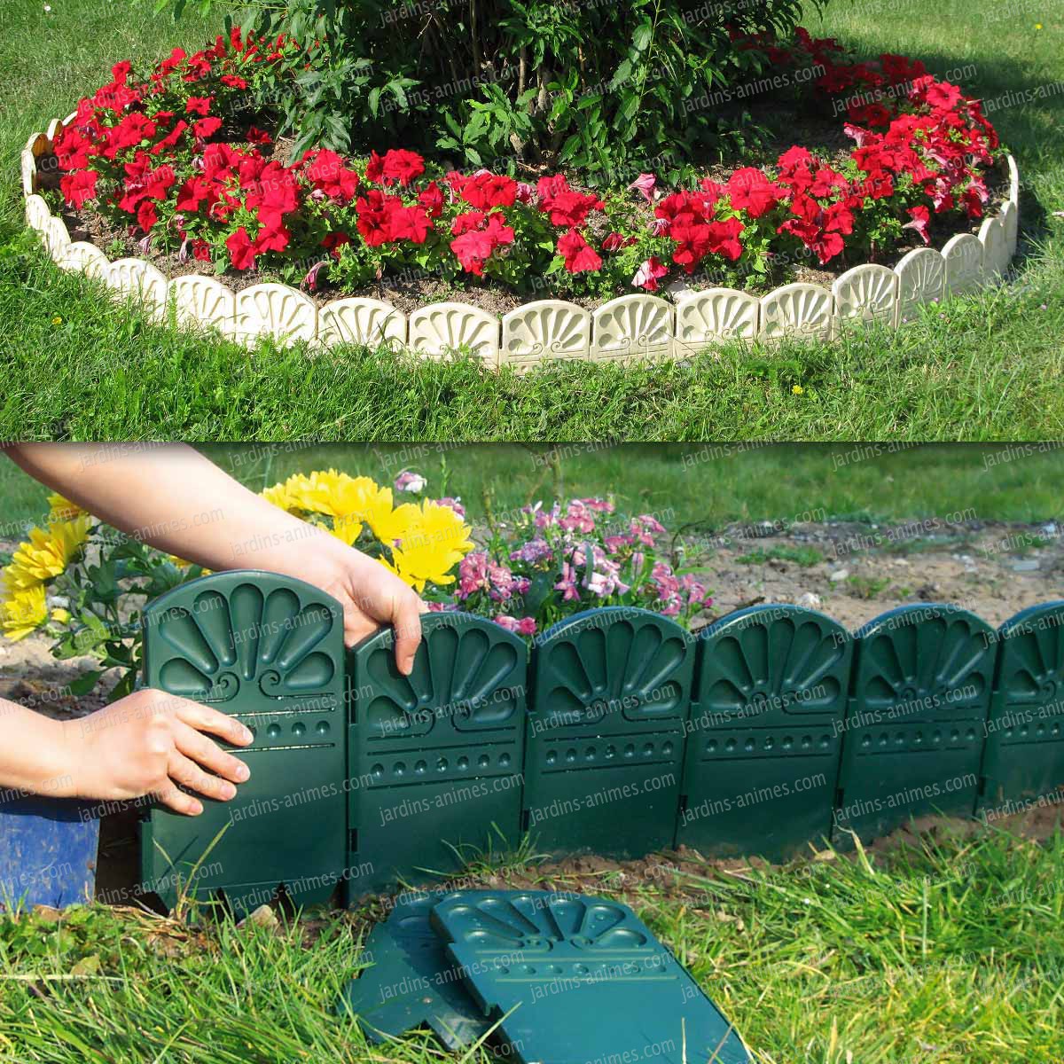  Bordures  d coratives de  jardin  en plastique Bordure  de  