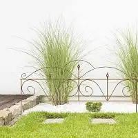 Bordure de jardin lys en acier corten 140cm