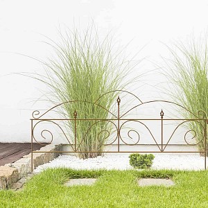 Bordure de jardin simple arceau en acier plein L. 32cm x H. 40cm, vente au  meilleur prix
