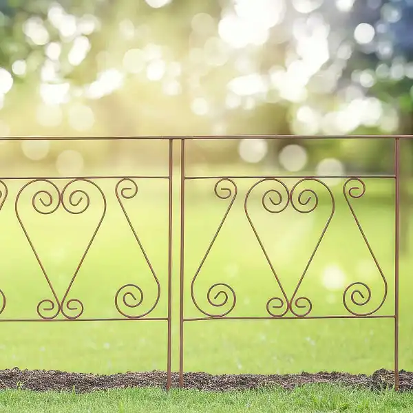 bordure volute rosace fer