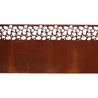 Bordure de pelouse motif dentelle en acier - L. 4,80 m x H. 20 cm