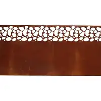 Bordure de pelouse motif dentelle en acier - H.20 x L.480 cm