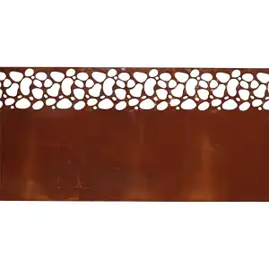 Bordure de pelouse motif dentelle en acier - L. 4,80 m x H. 20 cm