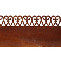 Bordure de pelouse motif volute en acier - L. 4,80 m x H. 20 cm