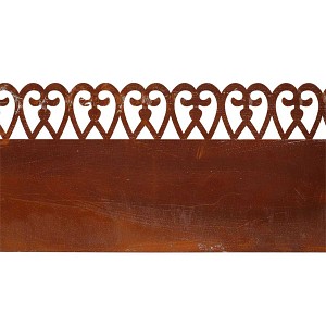 Bordure de pelouse motif volute en acier - L. 4,80 m x H. 20 cm