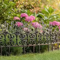 Bordurette en fonte lys français - H.28 x L.26,5 cm