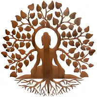 Bouddha Arbre de vie deco murale 59cm  Bouddha Arbre de vie deco murale 59cm