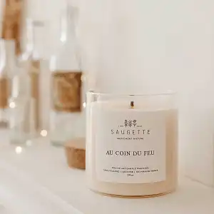 Bougie parfumée en cire végétale 200g - Made in France  Bougie parfumée en cire végétale 200g - Made in France