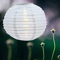 Lampion boule chinoise solaire à led