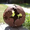 Boule en métal découpe laser