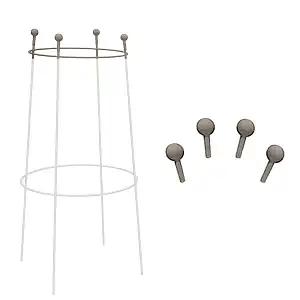 Boules de finition pour tuteur acier - lot de 4
