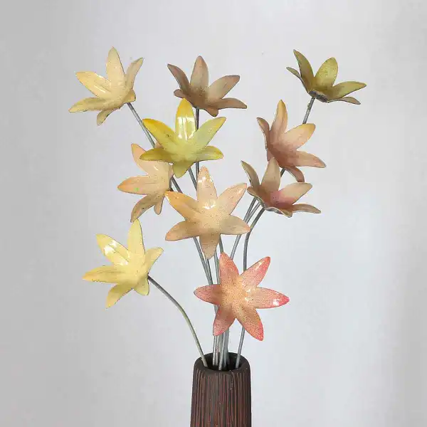 bouquet fausses fleurs tige acier bouquet fausses fleurs tige acier