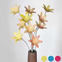 Fleurs décoratives artisanales en acier