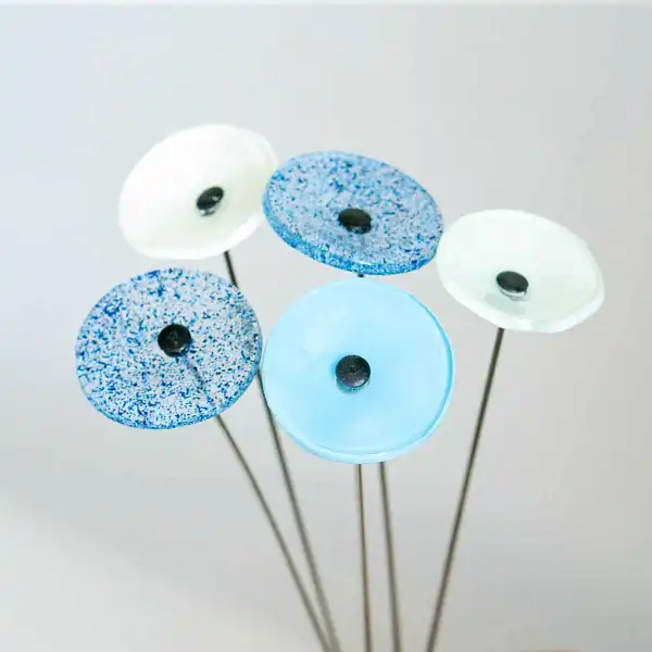 bouquet fleurs verre mer