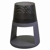 Brasero rond sur support en fibre d'argile