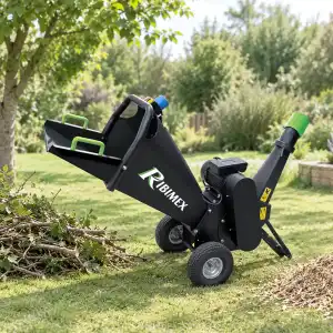 Broyeur à végétaux électrique 2200W - Pour branches jusqu'à 10cm de diamètre
