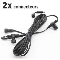Cable Rallonge de 6m, 2 connecteurs basse tension 12V