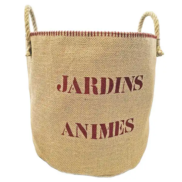 cache pot jute jardins animes