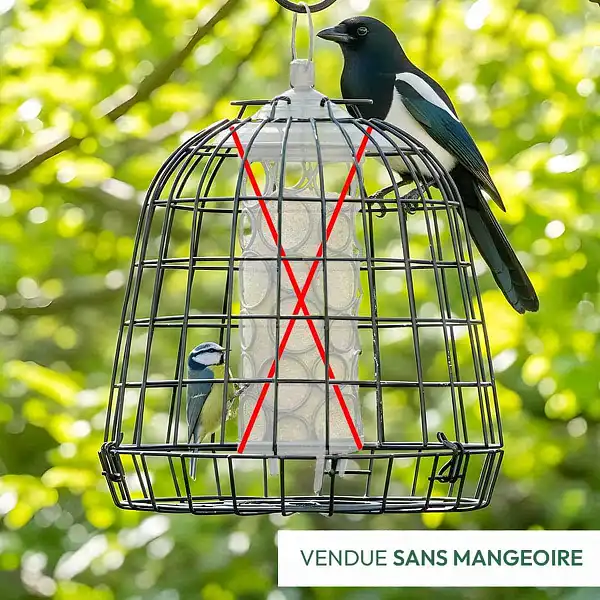 cage anti gloutons pour mangeoire