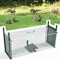 Cage piege à lapin double entrée  Cage piege à lapin double entrée