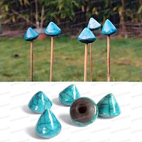 Capuchon protege yeux pour tuteur x5 BLEU