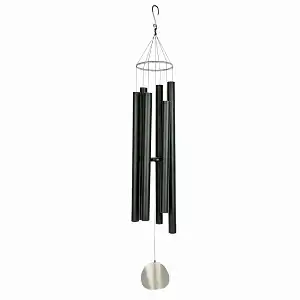 Carillon à vent 106cm en aluminium noir