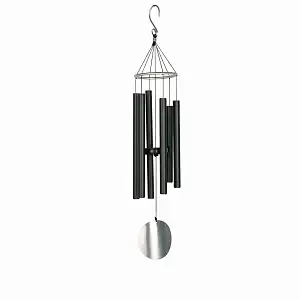 Carillon à vent 71cm en aluminium noir