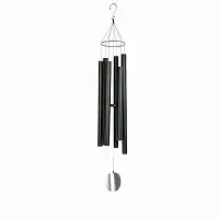 Carillon à vent 91cm en aluminium noir