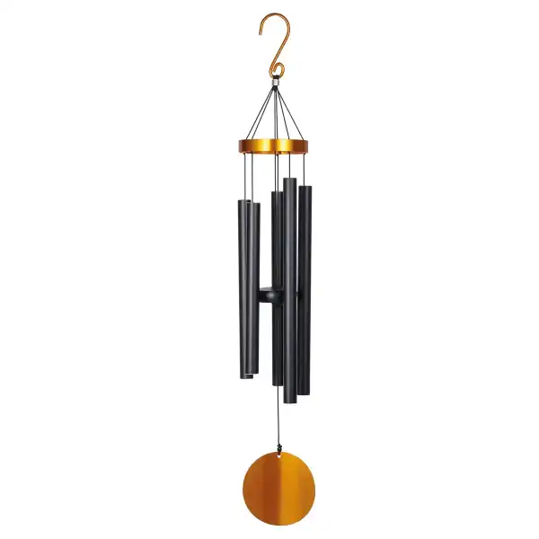 carillon aluminium exterieur noir et dore