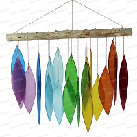 Carillon verre et bois Arc-en-ciel