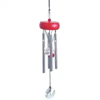 Carillon à vent Diam's rouge - H.29cm