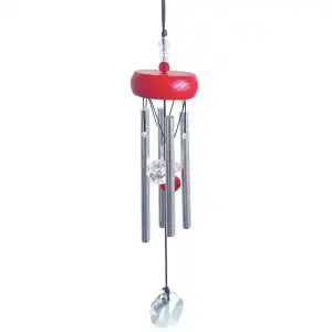 Carillon à vent Diam's rouge - H.29cm