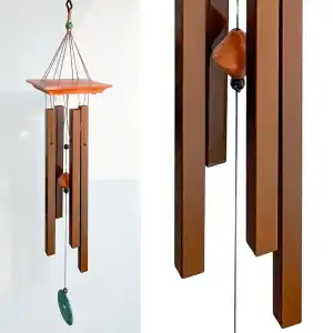 Carillon à vent turquoise H.66cm