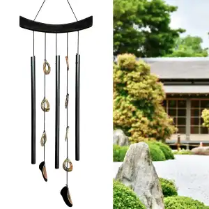 Carillon pagode énergie chi - 3 tubes aluminium - H. 57cm