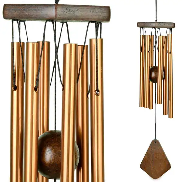 carillon vent bois alu bronze